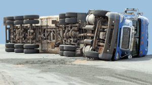 Las Vegas Semitruck Rollover Crash Injures Driver, Shuts Down Highway